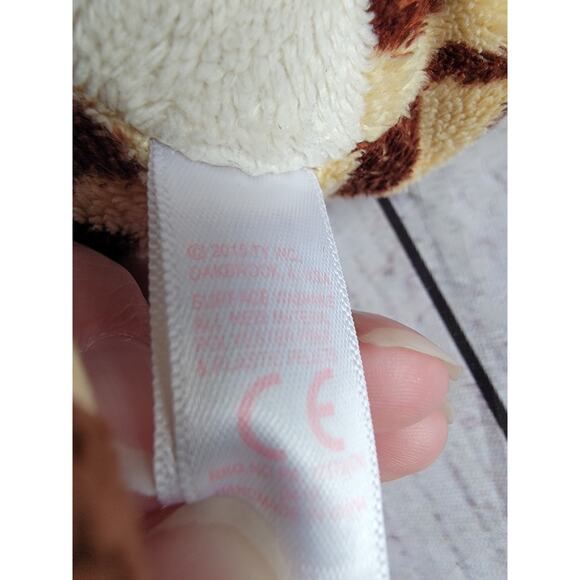 TY Pluffies Soft Giraffe Tiptoe 8in Plush Stuffed Animal Toy 2009 - Picture 7 of 8